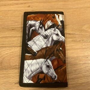 Cute horse print soft sunglasses case
